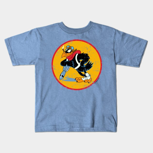 WW2 Fighter squadron logo #3 Kids T-Shirt by Illustratorator